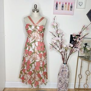 Bebe floral silk dress sz S  Pretty, Flowy spring